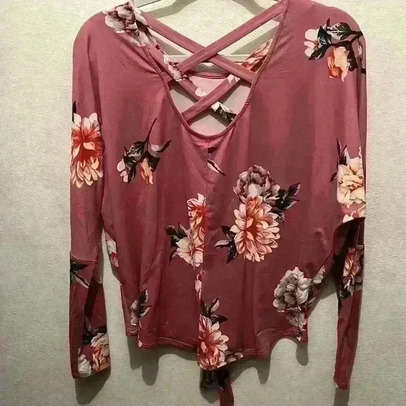 Women’s Pink Floral Shirt S - Picture 2 of 2